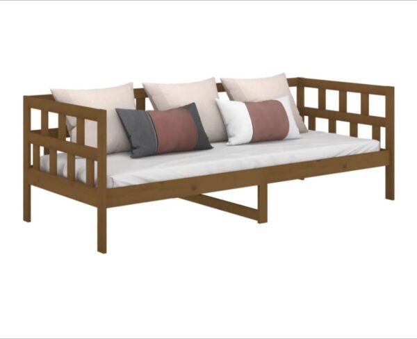 VIDAXL Mézbarna Kanapéágy