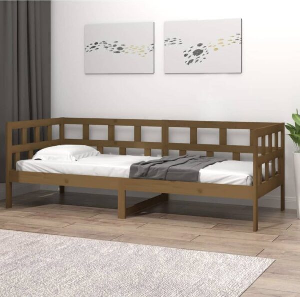 VIDAXL Mézbarna Kanapéágy